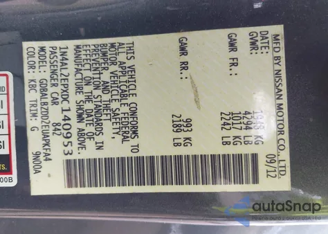 2013 Nissan Altima 2.5 S z USA, uszkodzony, nr VIN 1N4AL2EPXDC140953